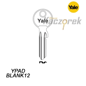 Mieszkaniowy 105 - klucz surowy mosiężny - Yale YPADBLANK 12